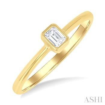 10K YG 0.15CT EMDM BEZEL PETITE RG