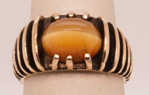 ESTATE 14K YG CATS EYE RING