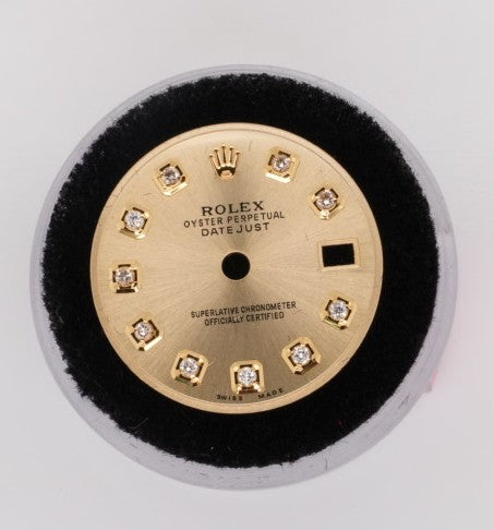 LADIES 26MM DIAMOND GOLD