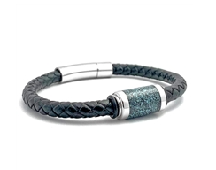 Steel Revolt Turquoise Bracelet 8.5"