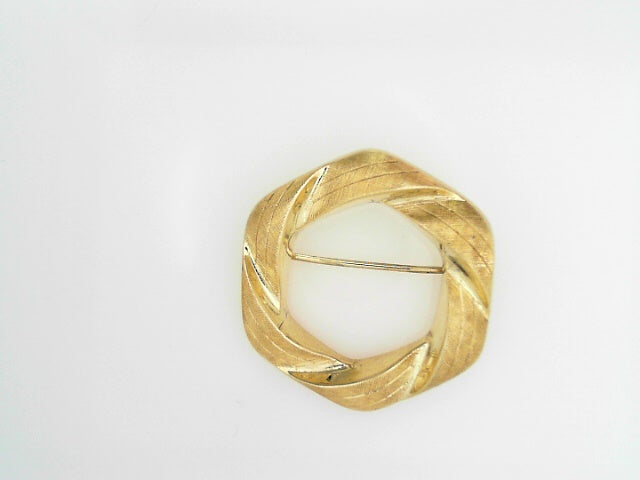14K YELLOW GOLD CIRCLE PIN