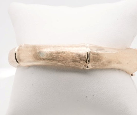14K YG BAMBOO BANGLE BRACELET