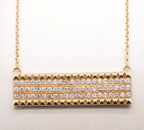 MICHAEL M 14KY   BAR FASHION PENDANT 0.95CTW