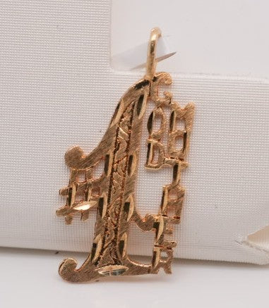 14K YG #1 GODMOTHER CHARM