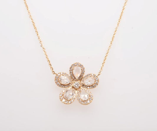 18K WG RUBY 2.59CTW AND DIAMOND 1.01CTW NECKLACE
