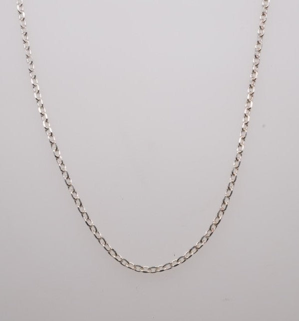 SS DIAMOND CUT CABLE CHAIN LOBSTER 1.75MM 18" CH125