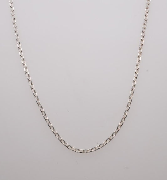 SS DIAMOND CUT CABLE CHAIN LOBSTER 1.75MM 18" CH125