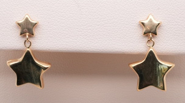 14KY STAR DROP EARRINGS