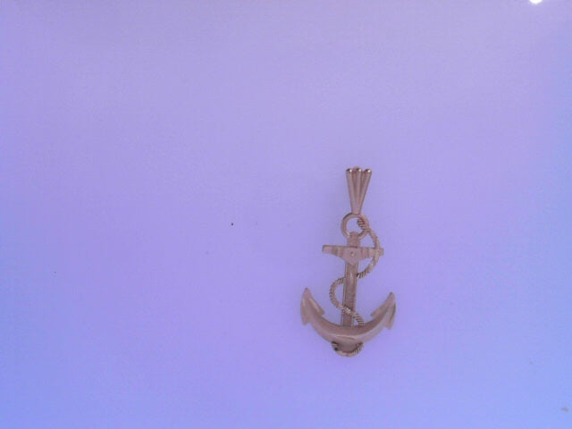 14K YG ANCHOR CHARM
