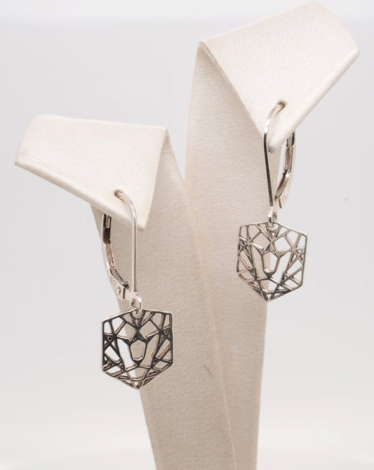 STERLING SILVER CLJ DANGLE EARRINGS