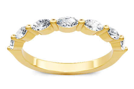 14KY 1/2CTW MARQUISE DIA BAND