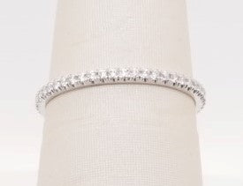 MICHAEL M 18K WG BAND 0.25CTW R371B2