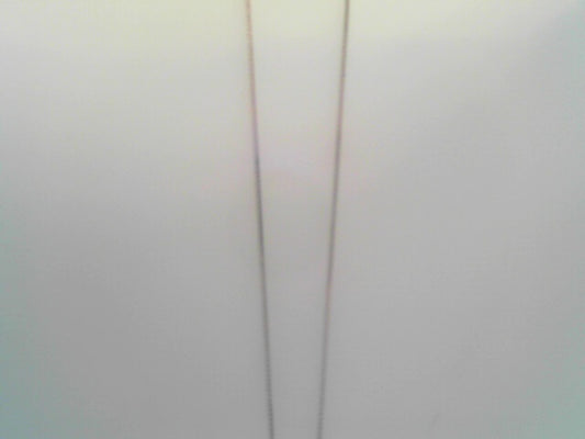 14K WHITE GOLD BOX CHAIN 18"