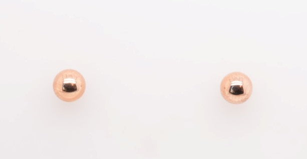 14K RG 5MM BALL STUD