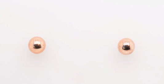 14K RG 5MM BALL STUD