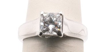 PRINCESS PLAT SOL 1.01CTW E/VS1 GIA 11333117