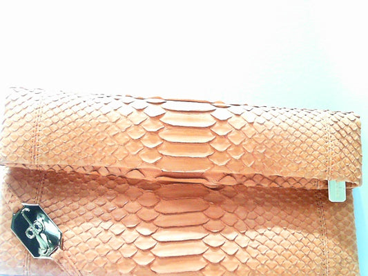 FOLD CLUTCH - PYTHON ORANGE