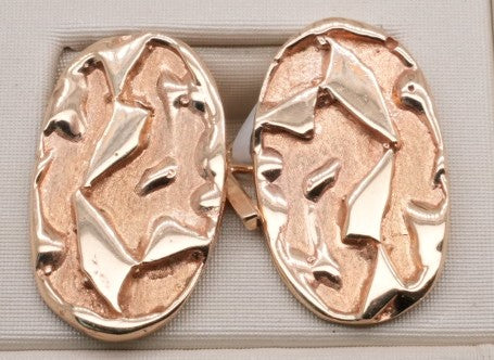 14KYGTS NUGGET CUFFLINKS