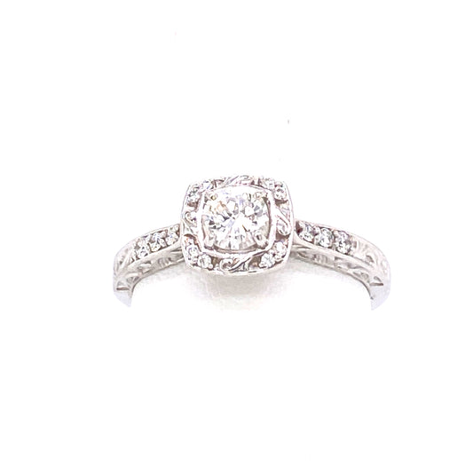 14K WG DIAMOND ENGAGEMENT RING