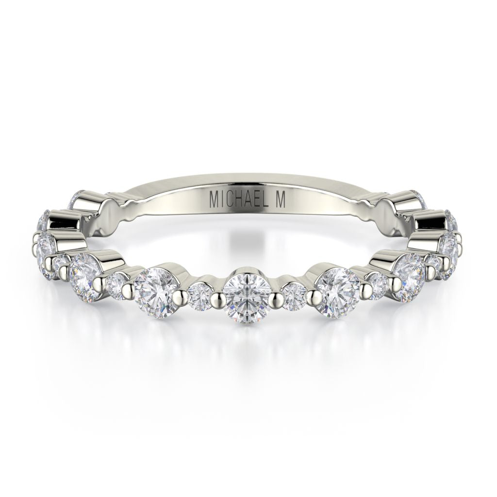 MICHAEL M 18K WG BAND 0.50CTW B323