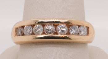 GTS 14KYG DIAMOND BAND APX 0.75CTW STONES ESTATE