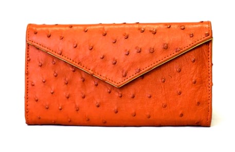 ENVELOPE WALLET - OSTRICH ORANGE