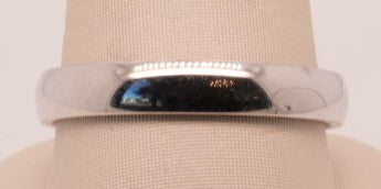 ND PLATINUM HIGH POLISH 4MM LOW DOMED BAND