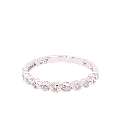 14K WG 0.10 CTW DIAMOND RING