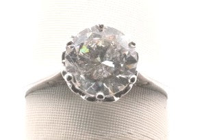 PLATINUM ENG RING WITH ROUND 1.42 CENTER SI2/I