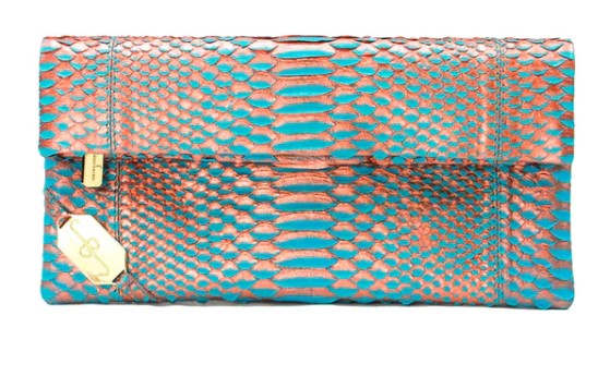 FOLD CLUTCH - PYTHON- MERMAID