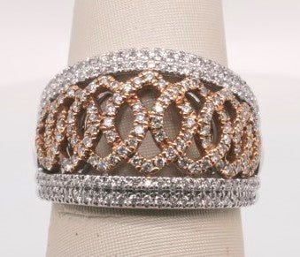 14K TT .75 CTW DIAMOND RING