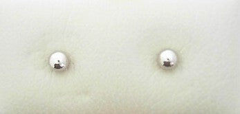 4MM 14KWG BALL STUD EARRINGS
