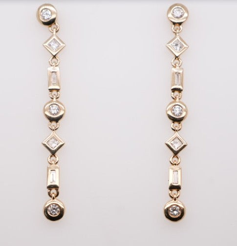 MICHAEL M 14KY FASHION EARRINGS 0.53CTW