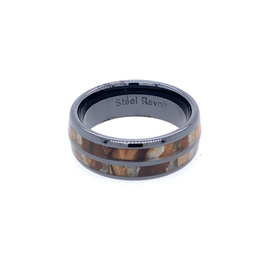 STEEL REVOLT CERAMIC 8MM FSILZD MAMMOTH TOOTH INLAY 11