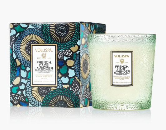 VOLUSPA FRENCH CADE LAVENDER 9OZ CLASSIC CANDLE