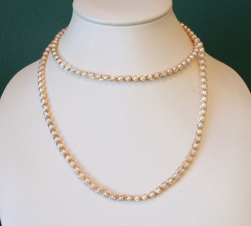 18K YG PEARL NECKLACE 31"