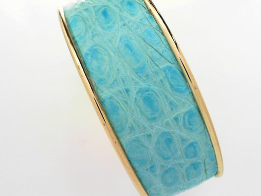 LARGE CUFF BRACELET - ALLIGATOR
