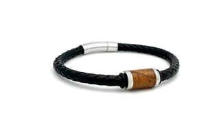 Steel Revolt Crushed Alexandrite Opal  Bracelet 4/8.5"