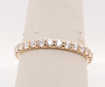 LADIES 14KY DIAMOND BAND 1.01CTW