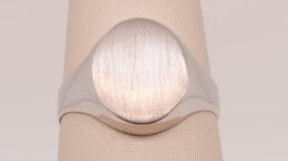 14KW SIGNET RING SIZE 7