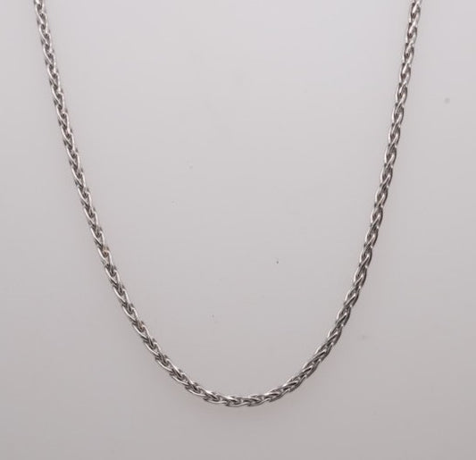SS DIAMOND CUT WHEAT CHAIN LOBSTER 1.5MM 18" CH179