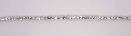 LADIES PLAT ROUND DIAMOND BRACELET 5.96CT