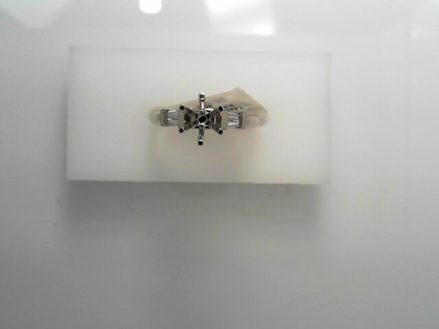 LADIES 14K WG 0.15CTW BGT SEMI