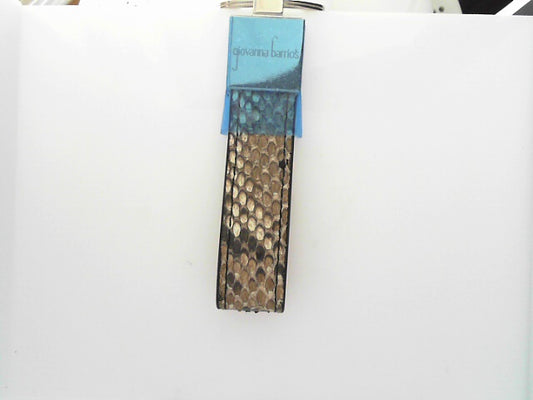 KEY HOLDER - PYTHON BLK/BRWN/TAN