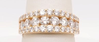 LADIES 18K YG DIAMOND BAND 2.00CTW 5.1GRM