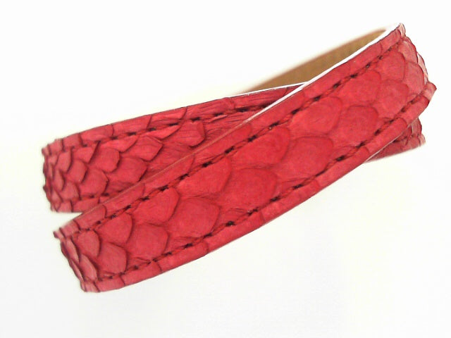 MEDIUM CUFF BRACELET - PYTHON RED