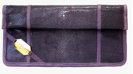 FOLD CLUTCH - STING RAY PURPLE