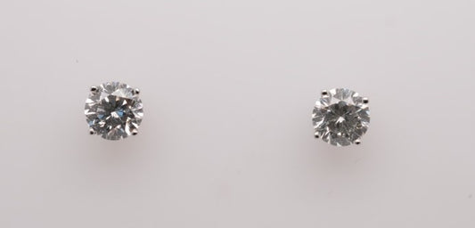 1.96CTW ROUND STUDS SI1/G