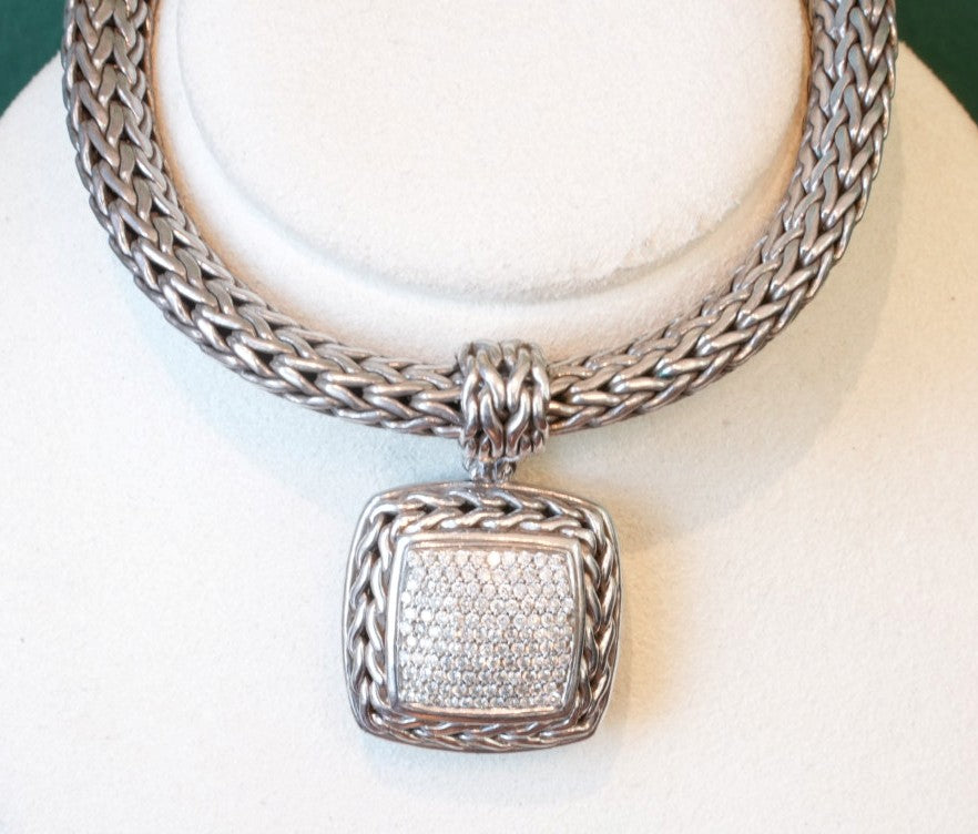 ESTATE JOHN HARDY DAIMOND PENDANT0.85CTW