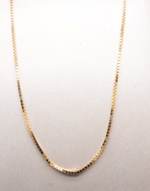 14K YG BOX CHAIN 0.75MM 20" BOX053-20